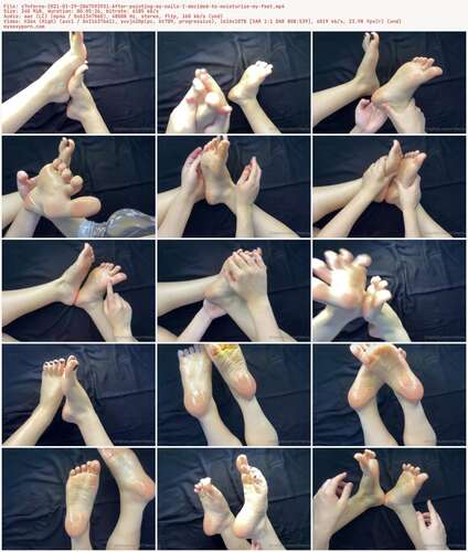 X7Nferno - 2021 03 29 2067593931 - After Painting My Nails I Decided To Moisturize My Feet 1078p - Preview