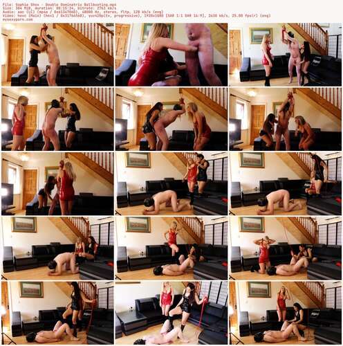 Sophie Shox - Double Dominatrix Ballbusting 1080p - Preview