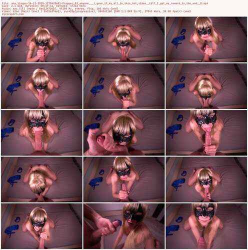 Ana Lingus - 16 11 2020 1270420681 - Propper Bj Anyone I Gave It My All In This Hot Video Till I Got My Reward In The End D 2160p - Preview