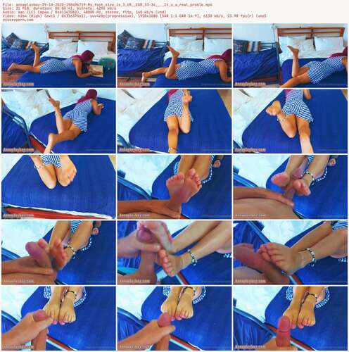 Annaplayboy - 29 10 2020 150496719 - My Foot Size Is 3 Us Eur 33 34. It S A Real Proble 1080p - Preview