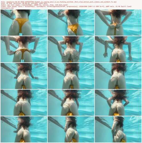 Awwshuxxx - 06 04 2021 2075557783 - Summer Is Coming And I M So Fucking Excited. More Slow Motion Pool Videos And Outdoor Fu 1080p - Preview