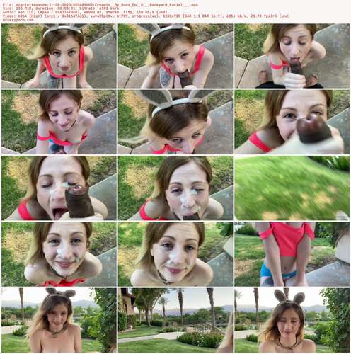 Scarlettepanda - 31 08 2020 805489603 - Creamin My Buns Ep. 8 Backyard Facial 720p - Preview