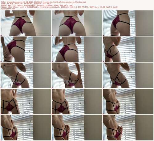 Brookejohnsonxxx - 18 08 2019 52593418 - Teasing In Front Of The Window In Florida 624p - Preview