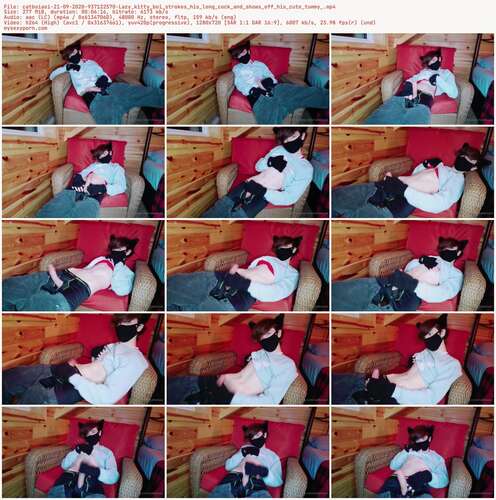 Catboiaoi - 21 09 2020 937122570 - Lazy Kitty Boi Strokes His Long Cock And Shows Off His Cute Tummy 720p - Preview