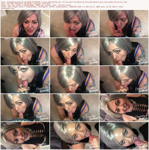 Cinnamonanarchy - 29 06 2020 477256935 - I Love Swallowing Cum. If You Want To Watch Me Live And Direct Your Own Video Hit Me Up. 720p - Preview