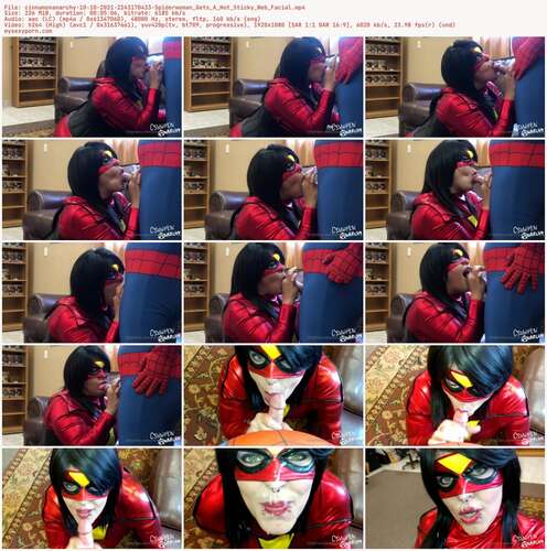 Cinnamonanarchy - 10 10 2021 2243170433 - Spiderwoman Gets A Hot Sticky Web Facial 1080p - Preview