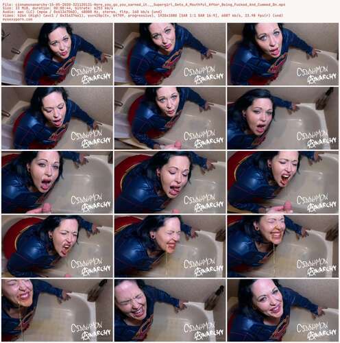 Cinnamonanarchy - 15 05 2020 321120131 - Here You Go You Earned It. Supergirl Gets A Mouthful After Being Fucked And Cummed On 1080p - Preview