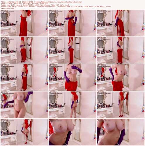 Caylinlive - 01 11 2018 3632402 - Jessica Rabbit Strips For You Naked Heels Redhair 1080p - Preview