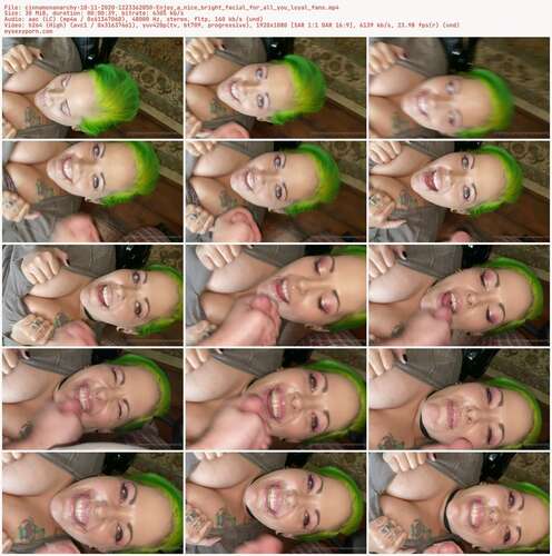 Cinnamonanarchy - 10 11 2020 1223362050 - Enjoy A Nice Bright Facial For All You Loyal Fans 1080p - Preview