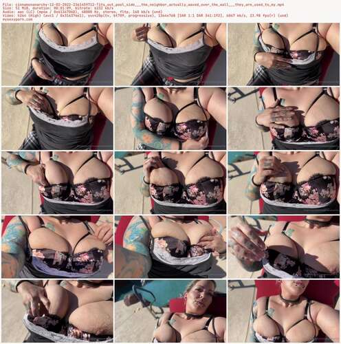 Cinnamonanarchy - 12 02 2022 2361459712 - Tits Out Pool Side The Neighbor Actually Waved Over The Wall They Are Used To My 768p - Preview