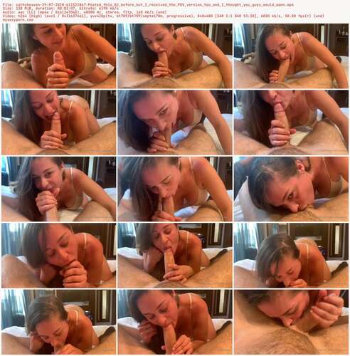 Cathyheaven - 29 07 2020 611522867 - Posted This Bj Before But I Received The Pov Version Too And I Thought You Guys Would Wann 480p - Preview
