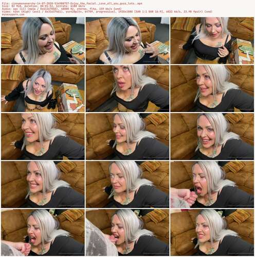 Cinnamonanarchy - 14 07 2020 534988757 - Enjoy The Facial. Love All You Guys Lots. 1080p - Preview