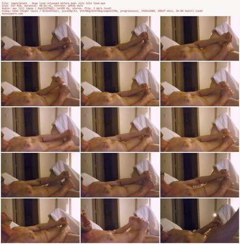 JamesTenshi - Huge load released before bed= nite nite time 1088p - Preview