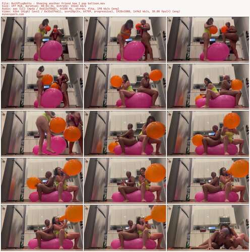 ButtPlugBetty - Showing another friend how I pop balloon 1080p - Preview