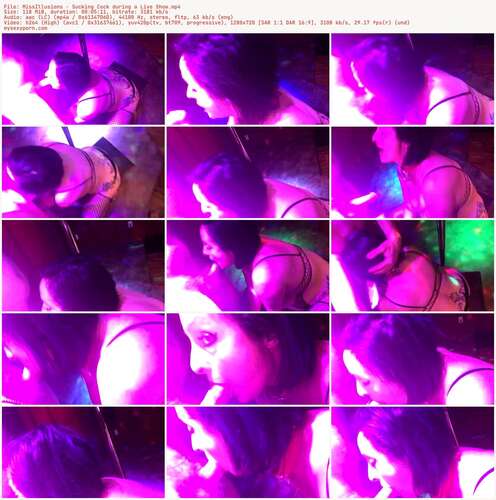 MissIllusions - Sucking Cock During A Live Show 720p - Preview