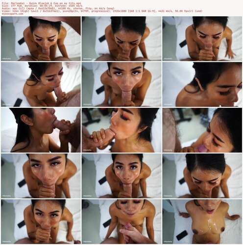 MarleeKai - Quick Blowjob &&; Cum On My Tits 1080p - Preview