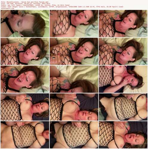 MissIllusions - Quick Cum And Piss Facial 1080p - Preview