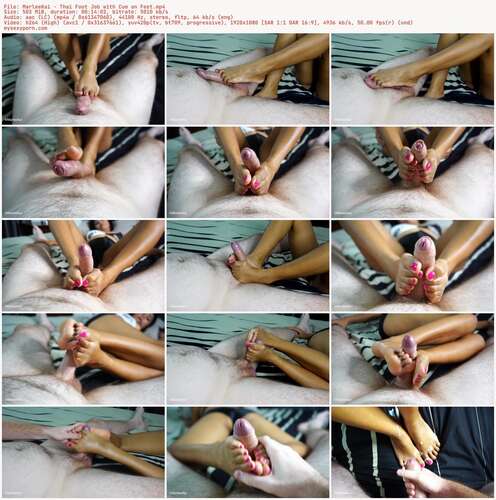MarleeKai - Thai Foot Job With Cum On Feet 1080p - Preview