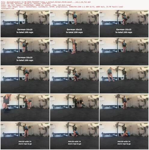Davinablakebell - 14 08 2020 78325827 - Today S Workout German 10X10 Squat... Yes I Do Fai 720p - Preview