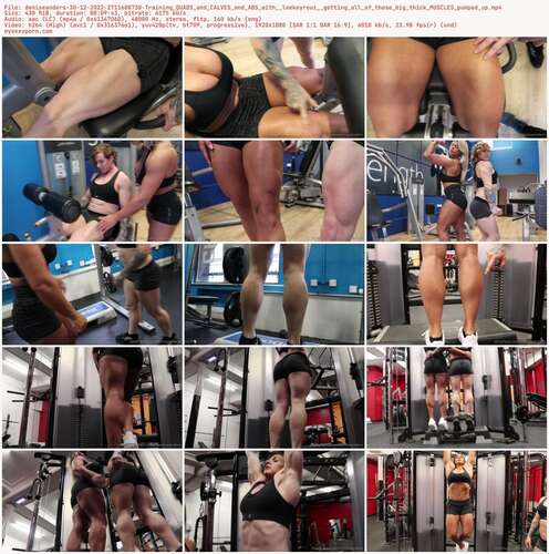 Deniseanders - 30 12 2022 2711688738 - Training Quads And Calves And Abs With Leekeyrouz Getting All Of Those Big Thick Muscles Pumped Up 1080p - Preview