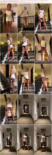 Deniseanders - 04 12 2022 2705364511 - Walking Around The Hotel Halls Late At Night Wearing No Bra Or Panties Just A Short White Dress Tea 1920p - Preview