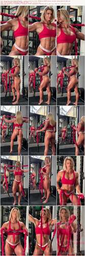 Deniseanders - 18 10 2022 2630661059 - Playing Around In My Gym Pumping My Biceps With My Red Band Making Them All Swole 1280p - Preview