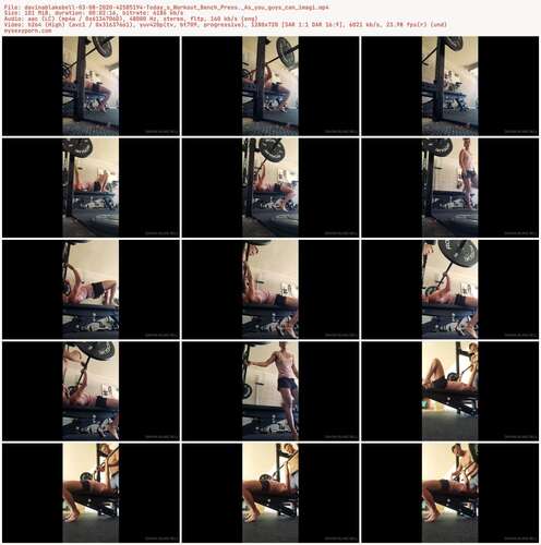Davinablakebell - 03 08 2020 42585194 - Today S Workout Bench Press. As You Guys Can Imagi 720p - Preview