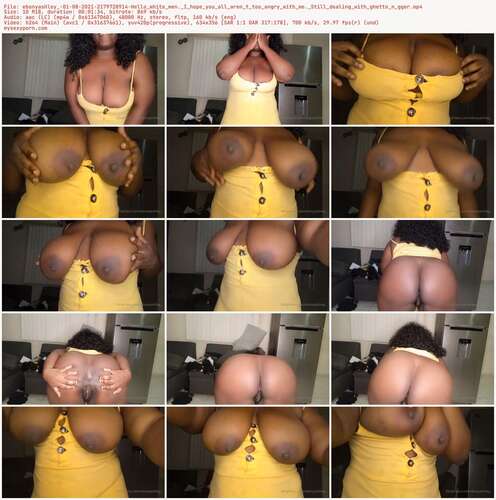 Ebonyashley - 01 08 2021 2179728914 - Hello White Men. I Hope You All Aren T Too Angry With Me. Still Dealing With Ghetto N Gger 356p - Preview