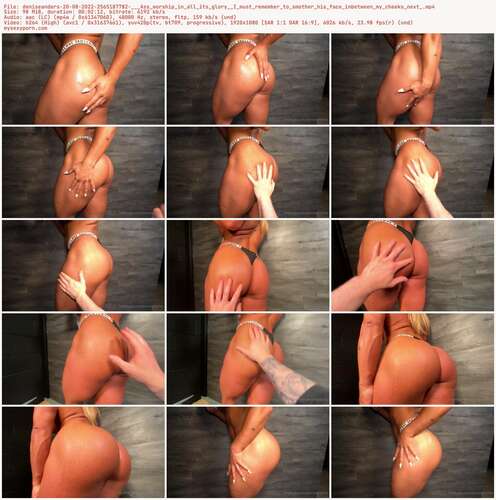 Deniseanders - 20 08 2022 2565187782 - Ass Worship In All Its Glory I Must Remember To Smother His Face Inbetween My Cheeks Next 1080p - Preview