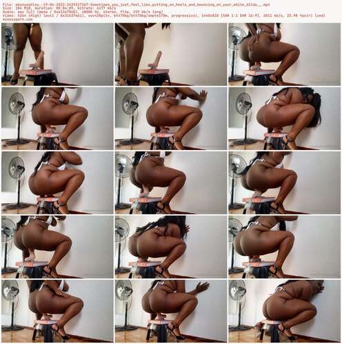 Ebonyashley - 19 04 2022 2429317367 - Sometimes You Just Feel Like Putting On Heels And Bouncing On Your White Dildo 810p - Preview