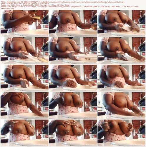 Ebonyashley - 16 05 2021 2110970197 - It S Sunday And You Should Be Sleeping In. Let Your House N Gger Handle Your Dishes And Th 1080p - Preview