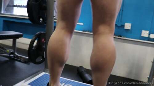 Deniseanders – 30 12 2022 2711688738 – Training Quads And Calves And Abs With Leekeyrouz Getting All Of Those Big Thick Muscles Pumped Up 1080p - Cover