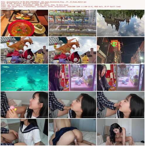 Daintybabyelle - 19 08 2023 2984780365 125 Japan Uncensored Vlog - Pt. Ii Osaka Watch 1080p - Preview