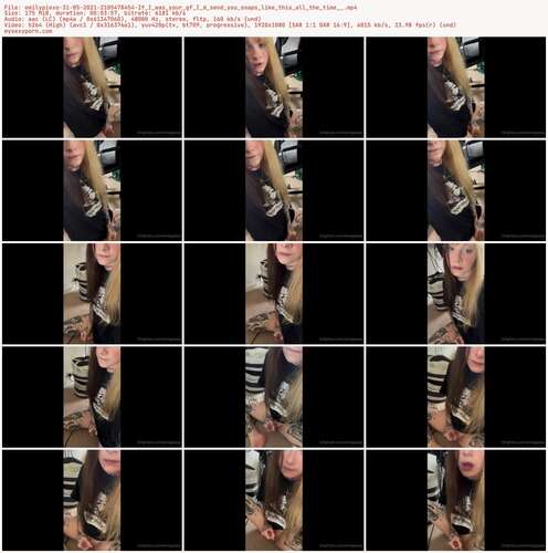 Emilypiexo - 31 05 2021 2105478454 - If I Was Your Gf I D Send You Snaps Like This All The Time 1080p - Preview