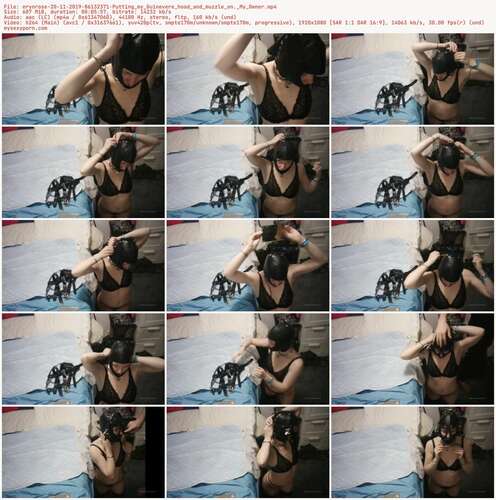 Erynrose - 20 11 2019 86132371 - Putting My Guinevere Hood And Muzzle On. My Owner 1080p - Preview