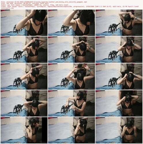 Erynrose - 13 01 2022 2320811047 - Craving Layered Leather And Being Very Securely Gagged. 1080p - Preview