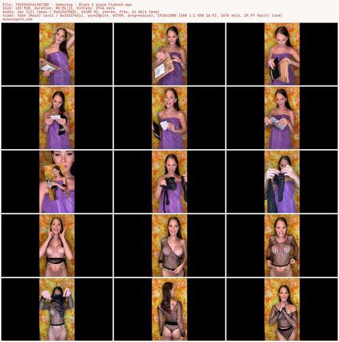 TSVEGASVALENTINE - Unboxing - Black 2 Piece Fishnet 1080p - Preview