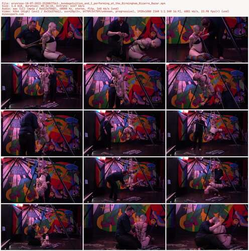 Erynrose - 18 07 2022 2520827563 - Bondagetuition And I Performing At The Birmingham Bizarre Bazar 1080p - Preview