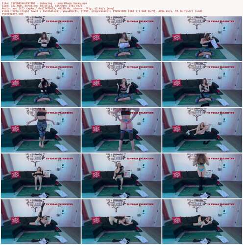 TSVEGASVALENTINE - Unboxing - Long Black Socks 1080p - Preview