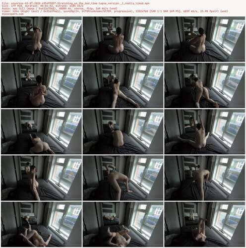 Erynrose - 03 07 2020 495497057 - Stretching On The Bed Time Lapse Version. I Really Liked 760p - Preview