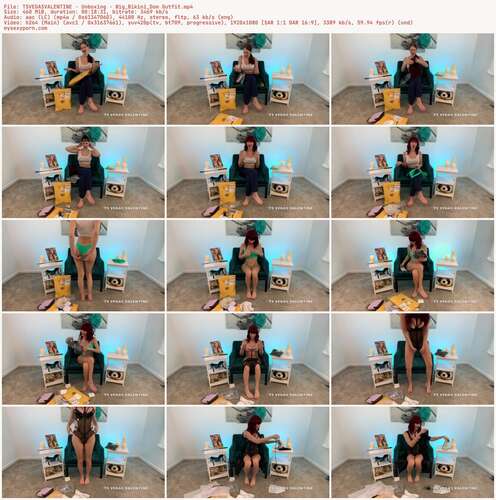 TSVEGASVALENTINE - Unboxing - Wig Bikini Dom Outfit 1080p - Preview