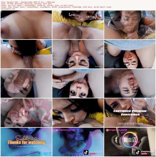 Sexdoll 520 - Cunning Babe SUCK IT ALL - FREE 1080p - Preview