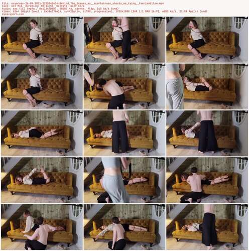 Erynrose - 26 09 2021 2225546634 - Behind The Scenes As Scarlotrose Shoots Me Tying Faeriewillow 1080p - Preview