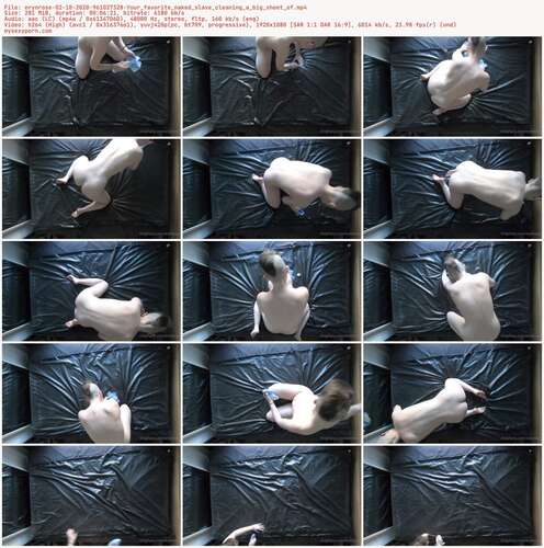 Erynrose - 02 10 2020 961027328 - Your Favorite Naked Slave Cleaning A Big Sheet Of 1080p - Preview