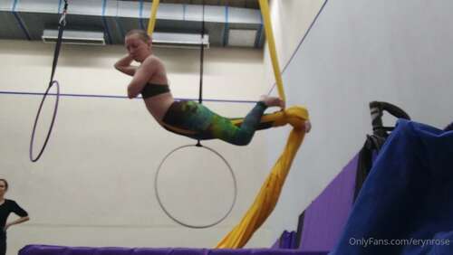 Erynrose – 03 06 2020 365322707 – Practicing Candycane On Silks. My Flexible Back Really Helps 1080p - Cover