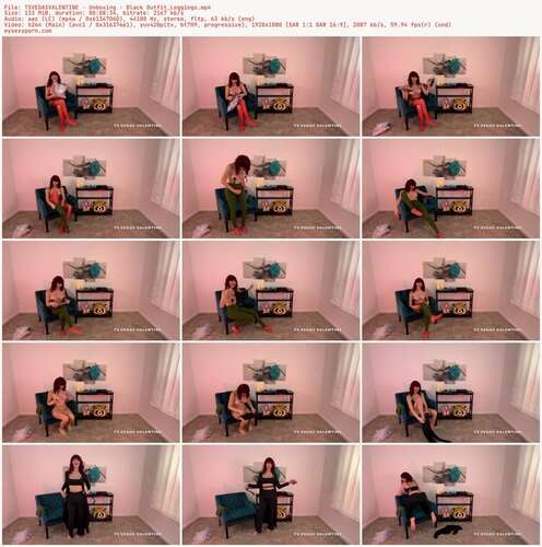 TSVEGASVALENTINE - Unboxing - Black Outfit Leggings 1080p - Preview