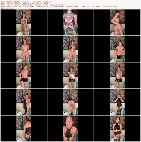 TSVEGASVALENTINE - Unboxing - Skirt Sheer Outfit 1080p - Preview