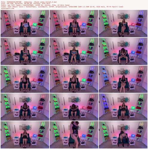 TSVEGASVALENTINE - Unboxing - Black Latex Corset 2 1080p - Preview