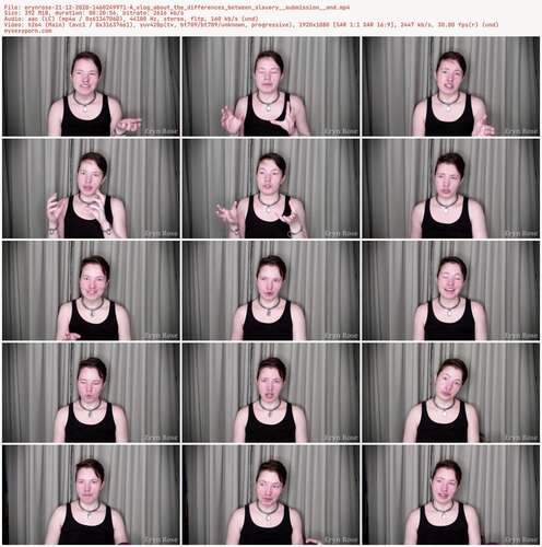 Erynrose - 21 12 2020 1460249971 - A Vlog About The Differences Between Slavery Submission And 1080p - Preview