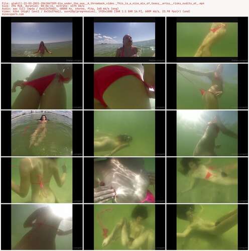 Giahill - 22 03 2021 2061867309 - Gia Under The Sea A Throwback Video. This Is A Nice Mix Of Teasy Artsy Risky Nudity At 1080p - Preview